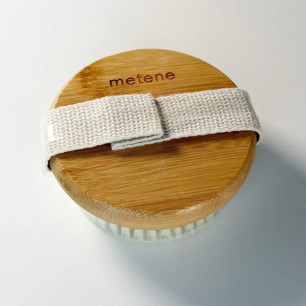 Metene Wet Dry Body Brush Skin Exfoliating Scrubbers Bristle Bamboo Wood New